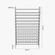 MetaloPro Amarone Raft Vinuri Metalic Extensibil 156 Sticle 170x100x30cm Negru Mat