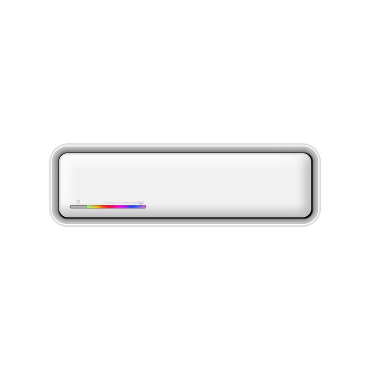 Imprimanta Termica Portabila A4, Omelivon, Bluetooth, USB, fara tus, Aplicatie Tiny Print APP, Acumulator 2500 mAh, imprimare foaie transfer tatuaj, compatibil cu iOS/Android, APP, Windows/MAC, alb