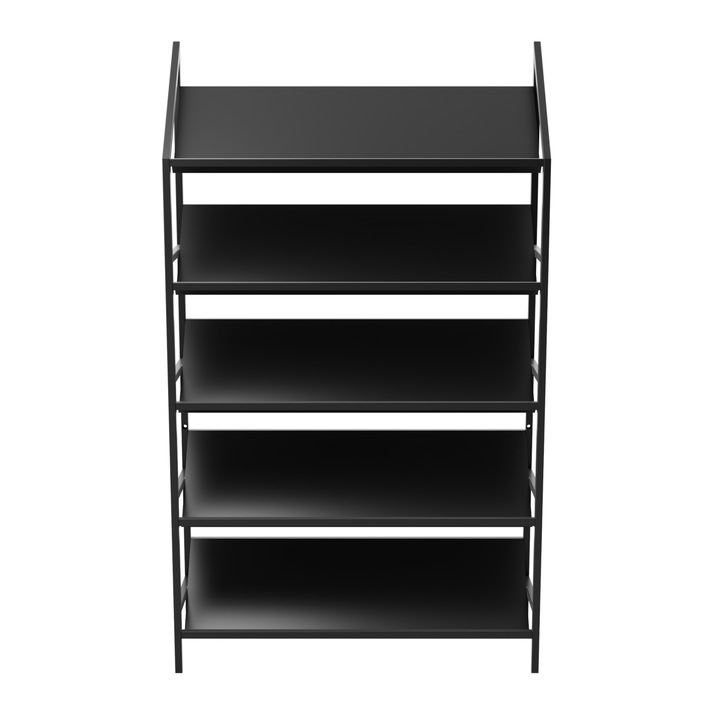 MetaloPro Bordeaux Rastel Vinuri Metalic pentru 60 Sticle, Design Industrial Robust, Ideal pentru Bucatarie, Pivnita sau Bar, 170x100x30 cm, Negru