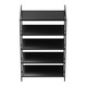 MetaloPro Bordeaux Rastel Vinuri Metalic pentru 60 Sticle, Design Industrial Robust, Ideal pentru Bucatarie, Pivnita sau Bar, 170x100x30 cm, Negru