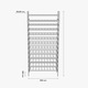 MetaloPro Raft Vinuri Amarone pentru 117 Sticle, Suport Metalic Extensibil cu Sertare Glisante, Design Industrial Modern pentru Pivnita, Bucatarie, Restaurant, 170x80x30 cm, Negru Mat