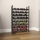MetaloPro Raft Vinuri Jerez pentru 80 Sticle – Suport Metalic Robust 125x80x30 cm, Design Industrial Modern, Ideal pentru Bucatarie, Pivnita sau Bar – Negru Mat