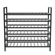 MetaloPro Jerez Suport Sticle Vin 72 Sticle, Raft Vinuri Metalic Pivnita Bucatarie Bar Restaurant, Design Modern Industrial, 95×100×30 cm, Negru Mat