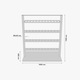 MetaloPro Piemont Suport Sticle Vin 45 Sticle 110x100x60 cm Design Industrial Metal Negru