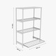 MetaloPro Calabria – Suport Metalic de Vinuri cu Rafturi Extensibile, pentru Bucatarie sau Pivnita – 120x80x30 cm Negru