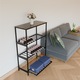 MetaloPro Calabria – Suport Metalic de Vinuri cu Rafturi Extensibile, pentru Bucatarie sau Pivnita – 120x80x30 cm Negru