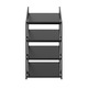 MetaloPro Bordeaux Raft Vinuri Suport Sticle Vin Metal Elegant Minimalist 28 Sticle 125x60x30 cm Negru