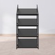 MetaloPro Bordeaux Raft Vinuri Suport Sticle Vin Metal Elegant Minimalist 28 Sticle 125x60x30 cm Negru
