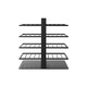 MetaloPro Corse Raft Vinuri 40 Sticle 80x80x30 cm Design Industrial Elegant Metal Negru