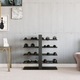 MetaloPro Corse Raft Vinuri 40 Sticle 80x80x30 cm Design Industrial Elegant Metal Negru