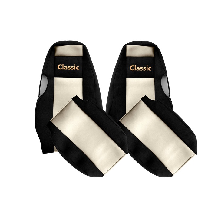 Camion Huse scaune, F-CORE, pentru SCANIA SERIA 4 01.95-12.04, Sofer integrat, Pasager integrat, Sampanie