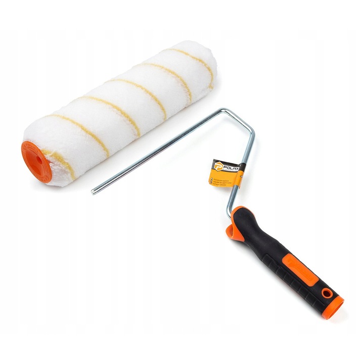 Polax henger, 48 mm átmérő, 25 cm szélesség, 8 mm gumírozott nyél