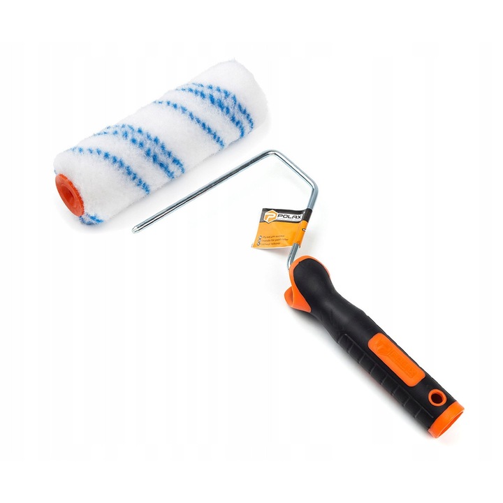Polax 15 cm-es nylon festőhenger 6 mm-es gumifogantyúval, festőszerszám készlet