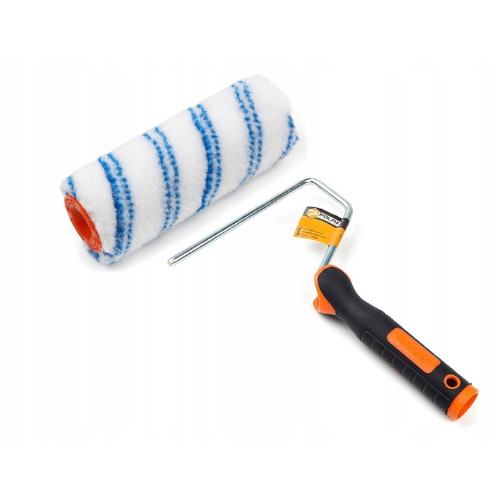 Polax 18 cm-es nylon festőhenger 8 mm-es gumi markolattal, festőszerszám készlet