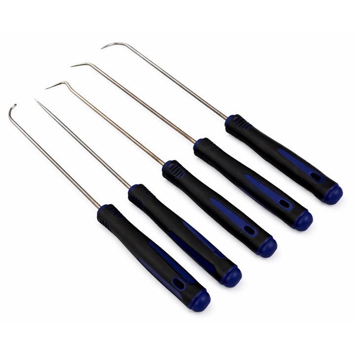 Set carlige extra lungi extractoare garnituri, Gebo Tools, 6 piese, 250mm, 3.5mm