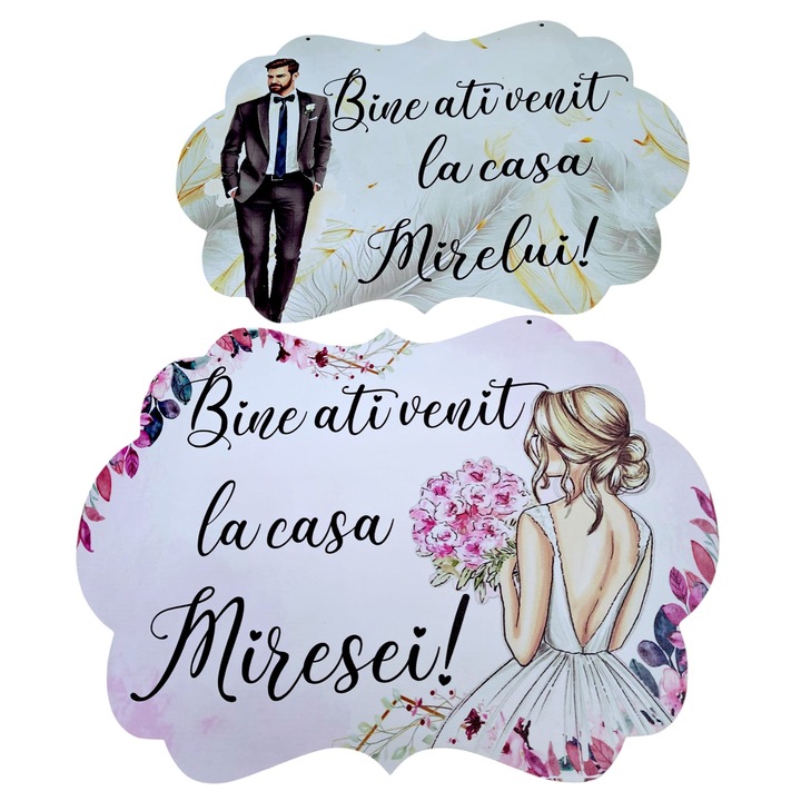 Set panouri intampinare mire si mireasa