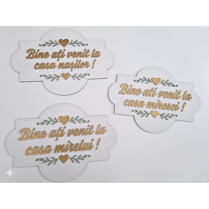 Set panouri intampinare mire/mireasa/nasi