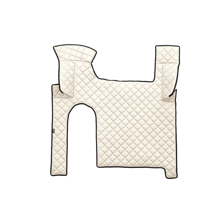 Covoraș central pentru tunel, F-CORE, ECO-PIELE Q, 2 sertare, color sampanie