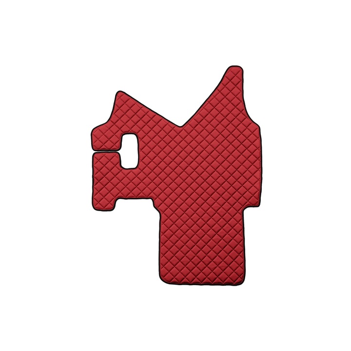 Covoraș central pentru tunel, F-CORE, ECO-PIELE Q, roșu, 10mm grosime