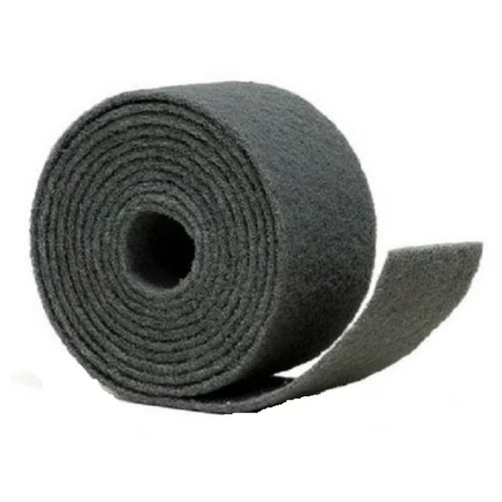 Rola pasla abraziva 115mm x 10m Gri, granulatie ultra fina SUF1200, Carbura de siliciu, pentru slefuire si finisare profesionala