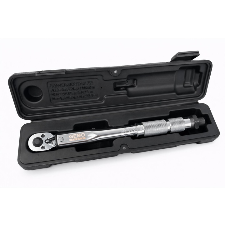 Cheie dinamometrica, GEBO TOOLS, 1/4", 5-25 Nm