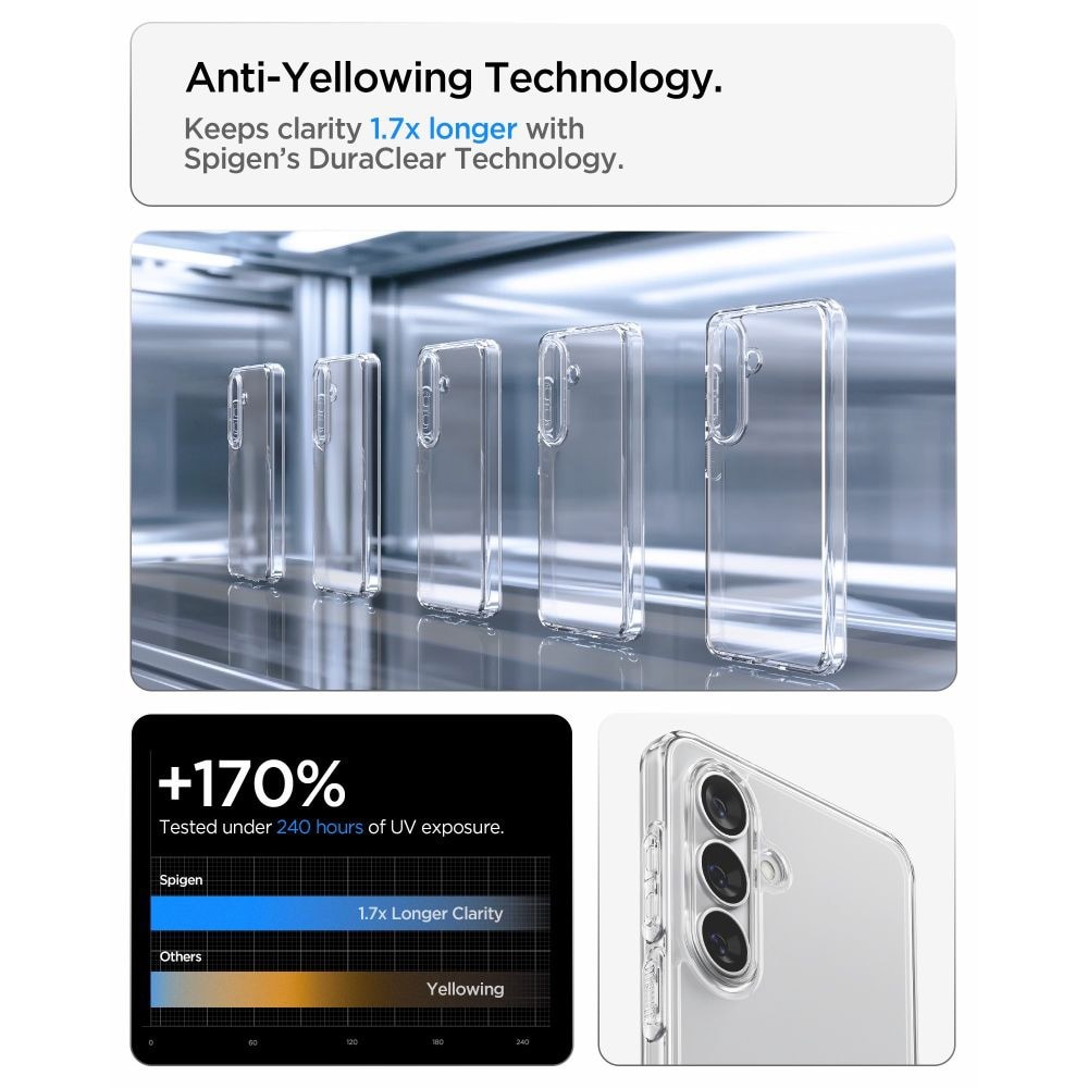 Husa pentru Samsung Galaxy S26 Plus, Spigen Ultra Hybrid, Calitate Premium, Transparent