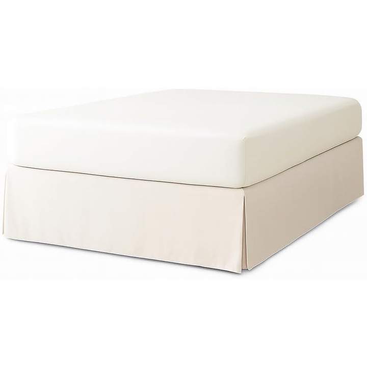 Cearsaf pat EasyCosy, 180 x 190/200 cm, pentru saltea inalta pana la 32 cm, culoare natur