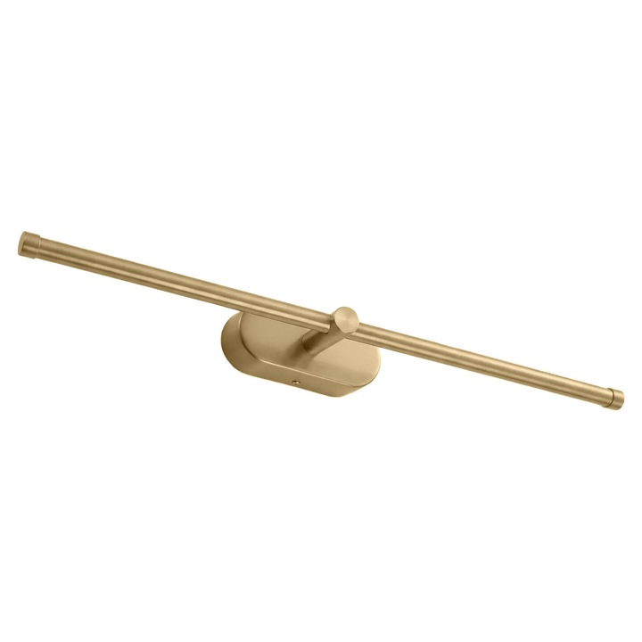 Toolight lampa de perete APP1893-1W 60 cm BRUSH GOLD, Metal, Plastic, Perie de aur, 60x7, 5x5cm