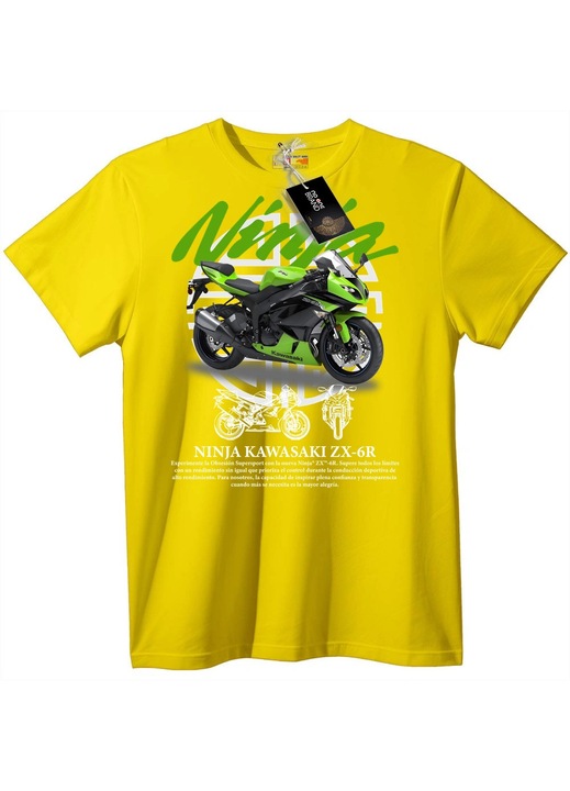 Tricou Kawasaki Ninja ZX-6R, Galben