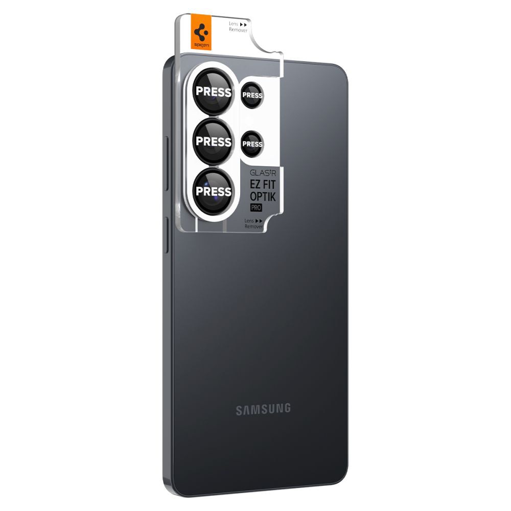 Folie Camera pentru Samsung Galaxy S26 Ultra (set 2) - Spigen Glas.tR Optik EZ Fit Pro HD - Black
