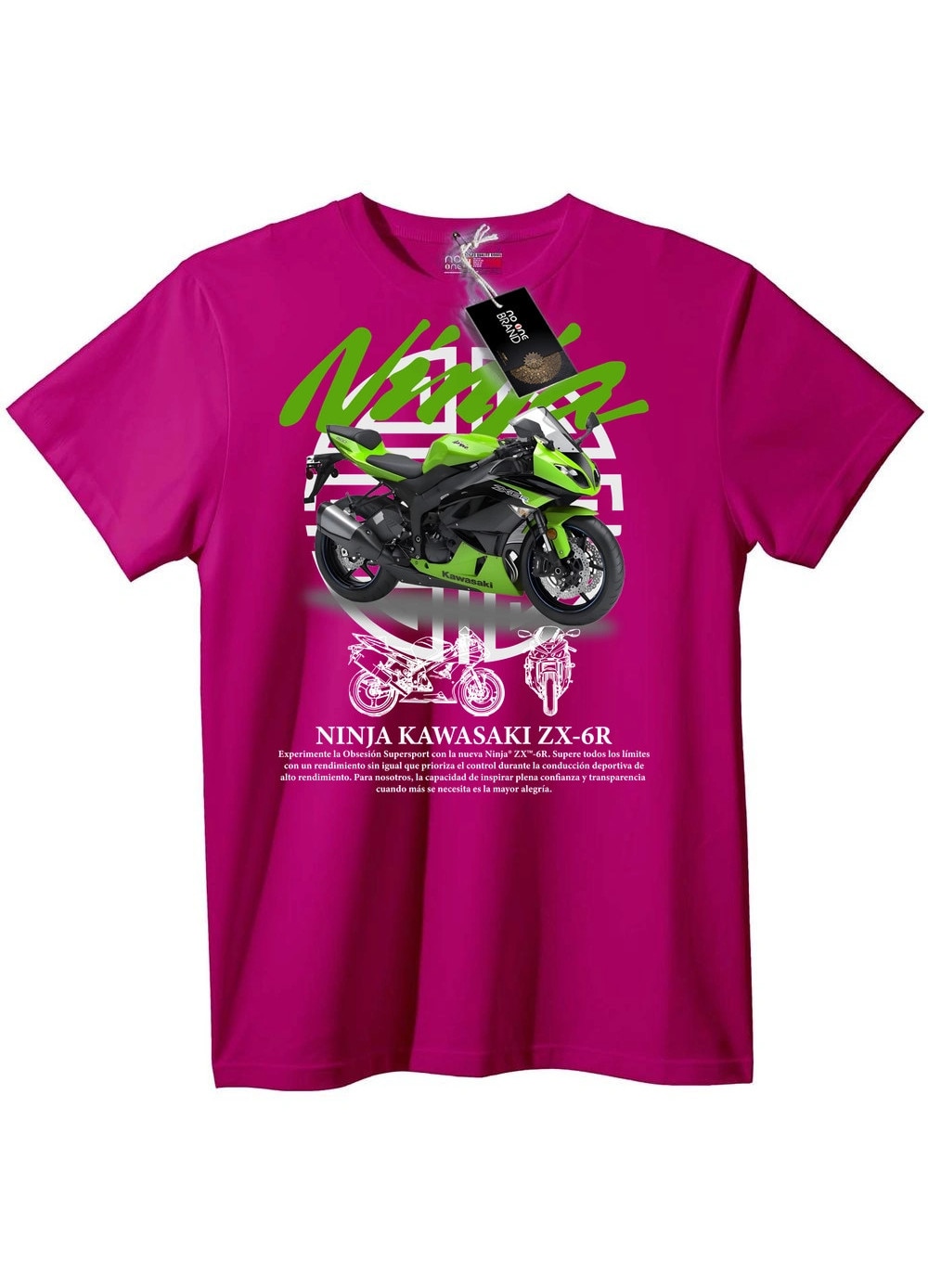 Tricou Kawasaki Ninja ZX-6R, Lilac, XXS - eMAG.ro