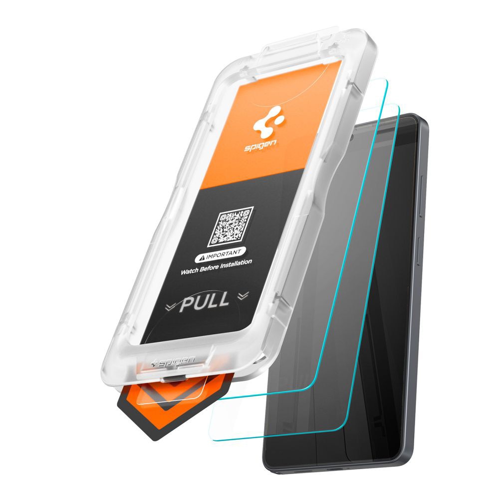Folie pentru Samsung Galaxy S26 (set 2) - Spigen Glas.tR EZ FIT Pro HD - Clear