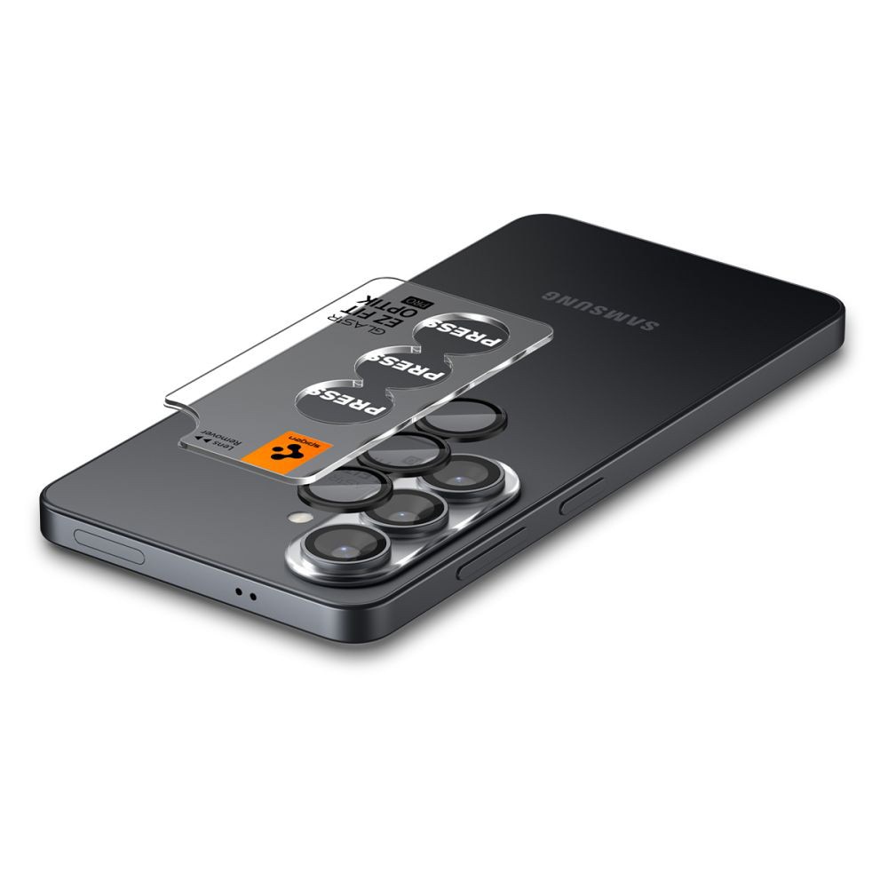 Folie Camera pentru Samsung Galaxy S26 (set 2) - Spigen Glas.tR Optik EZ Fit Pro HD - Black