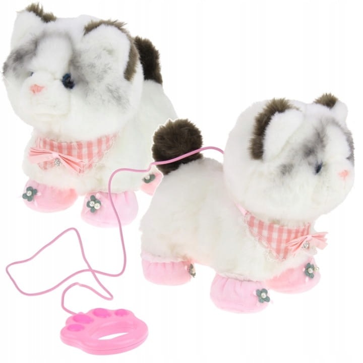 Jucarie interactiva copii, Pegaz, catel interactiv, plusat, 23x13x20cm, cu lesa