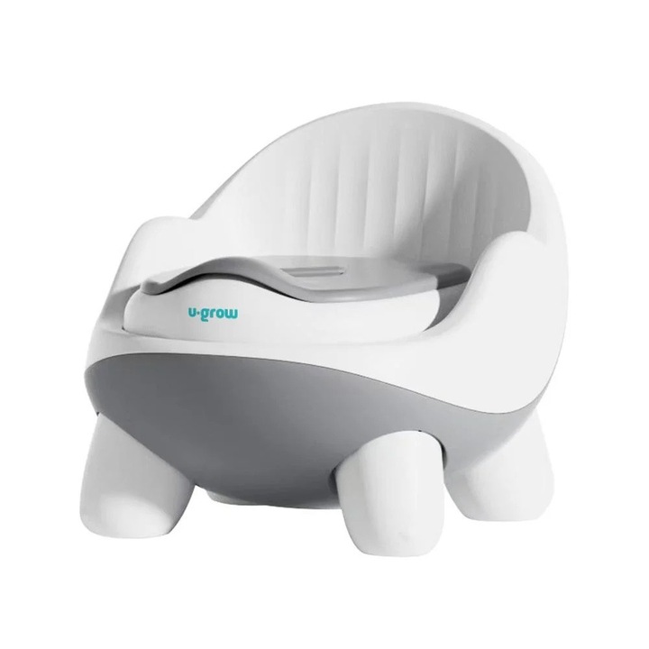 Olita cu Spatar Ergonomic U-Grow, +1 an, Recipient Detasabil, Confortabila si Sigura, Stabila, Picioare Antiderapante, Curatare Rapida