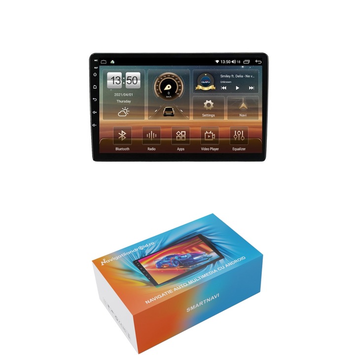 Navigatie SmartNavi cu Android Ford Fusion 2005 - 2012, 4GB RAM, Radio GPS Dual Zone, Display HD QLED 9", Carplay si Android Auto, Wi-Fi si slot SIM 4G, Bluetooth, MirrorLink, USB