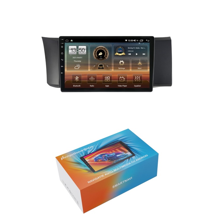 Navigatie SmartNavi cu Android Subaru BRZ 2012 - 2021, 4GB RAM, Radio GPS Dual Zone, Display HD QLED 9", Carplay si Android Auto, Wi-Fi si slot SIM 4G, Bluetooth, MirrorLink, USB