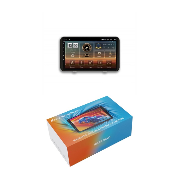 Navigatie SmartNavi cu Android Dacia Duster II 2022 - 2024, 4GB RAM, Radio GPS Dual Zone, Display HD QLED 10", Carplay si Android Auto, Wi-Fi si slot SIM 4G, Bluetooth, MirrorLink, USB