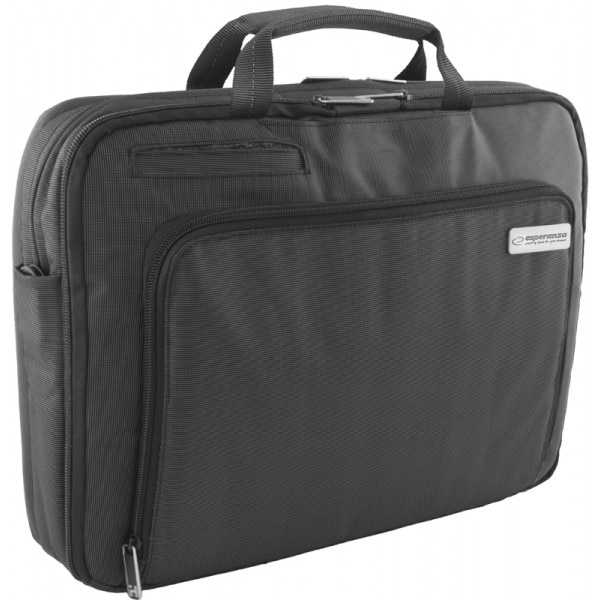 Servieta laptop Esperanza, Nailon, Negru, 15.6"