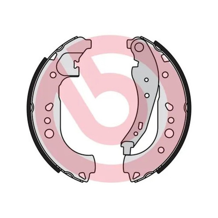 Set Saboti Frână BREMBO S68550, Renault Twingo 3, Smart Forfour, omologat, 0.9 - 1.0, 2014-