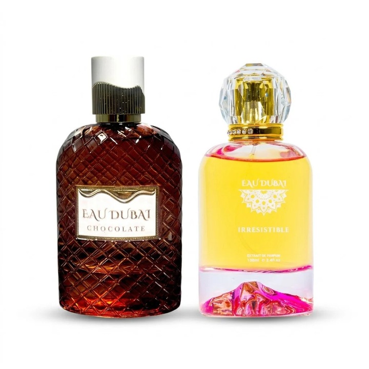 Pachet 2 Extracte de Parfum Premium - Eau Dubai Irresistible + Eau Dubai Chocolate
