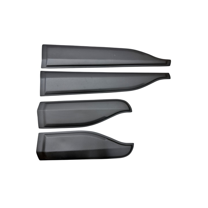 Set Protectii Bandouri Usa Auto idealSTORE, 4 Bucati, Compatibile Dacia Sandero Stepway 2021-, ABS Premium, Montaj cu Adeziv, Protectie Impotriva Zgarieturilor, Negru