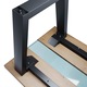 Cadru Masă MetaloPro Atria Extreme Long, Oțel Vopsit, Picioare Reglabile, Negru Mat, 200x80x72 cm