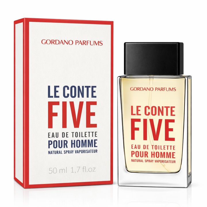 LE CONTE FIVE férfi eau de toilette, 50 ml, GORDANO PARFUMS
