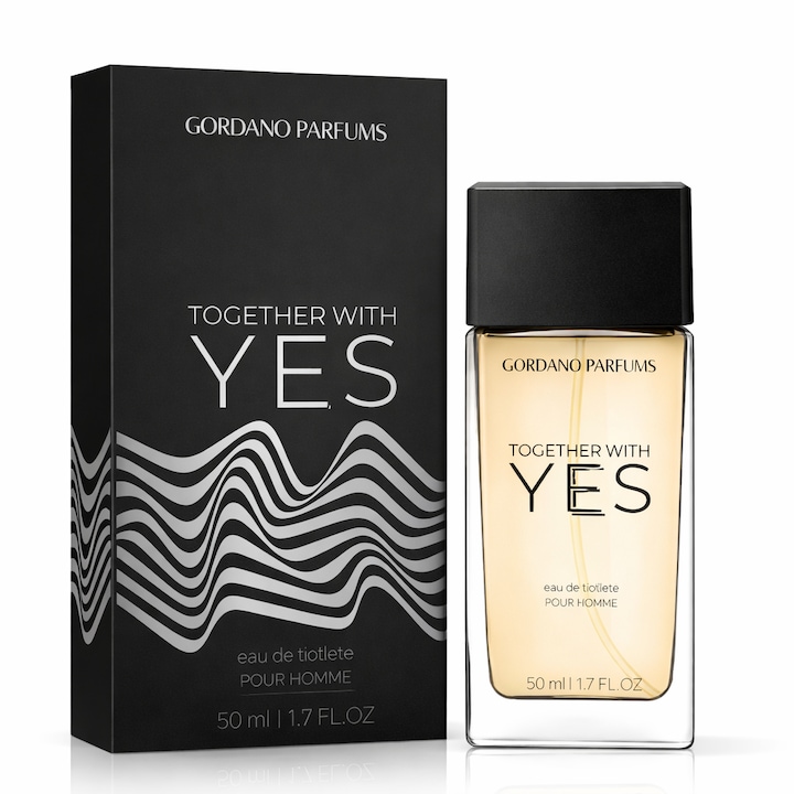 Apa de toaleta pentru barbati Together With Yes, 50 ml, GORDANO PARFUMS