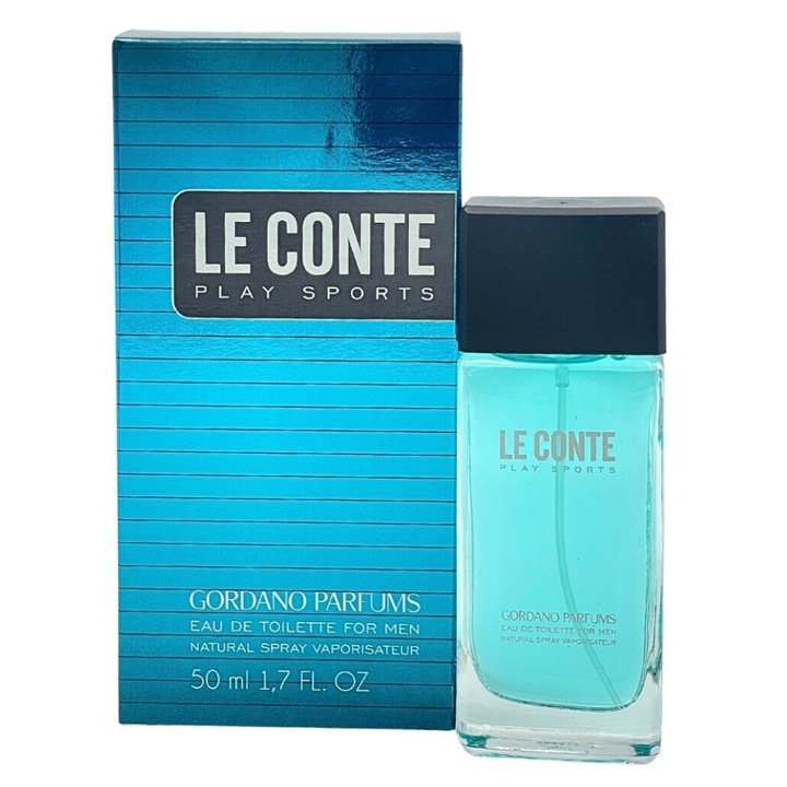 Apa de toaleta pentru barbati LE CONTE PLAY SPORTS, 50 ml, GORDANO PARFUMS