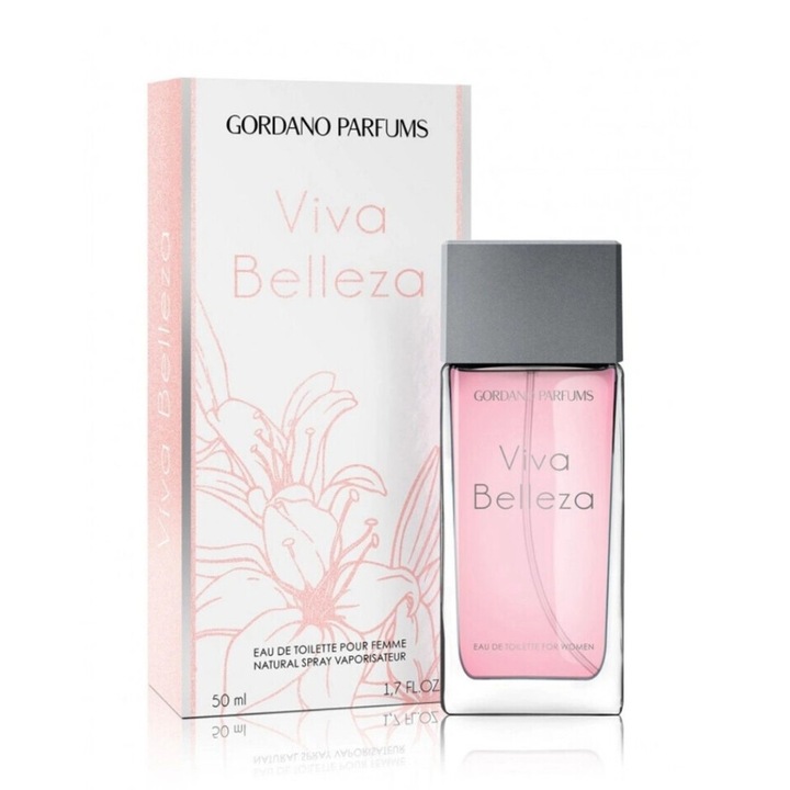 Apa de toaleta pentru femei VIVA BELLEZA, 50 ml, GORDANO PARFUMS
