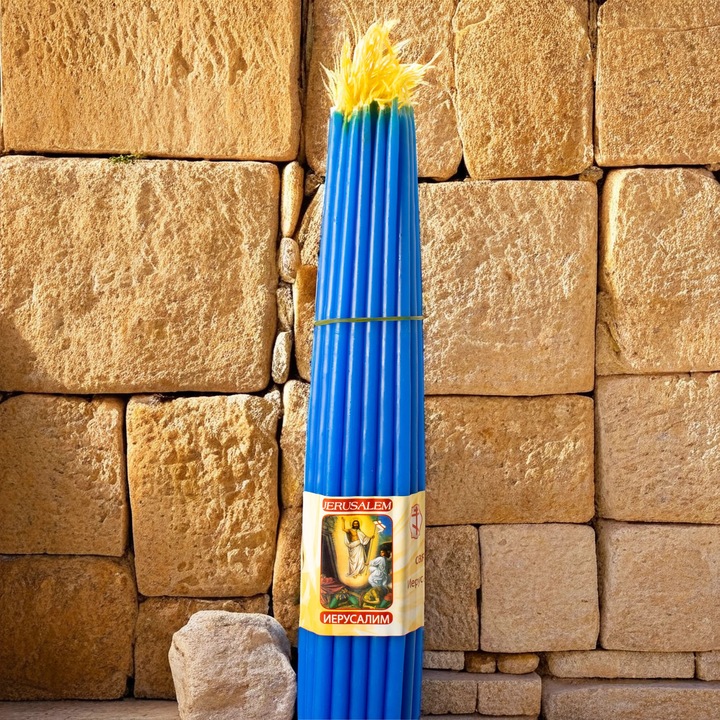 Set 33 de lumanari din Ierusalim cu parfum intens de gardenie – Pace, Protectie si Liniste sufleteasca - 220 grame