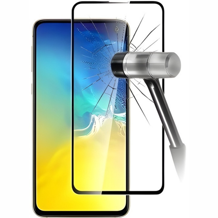 9D Full Glue Lenovo védőüveg Motorola Moto G7-hez, fekete