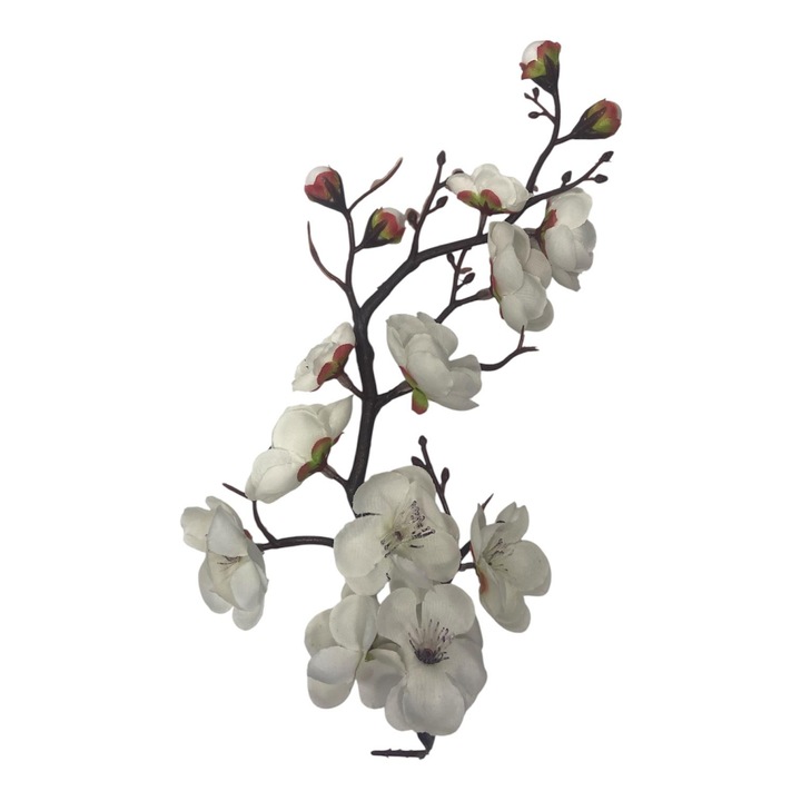 Plante artificiale, albe, set-5buc, 25 cm